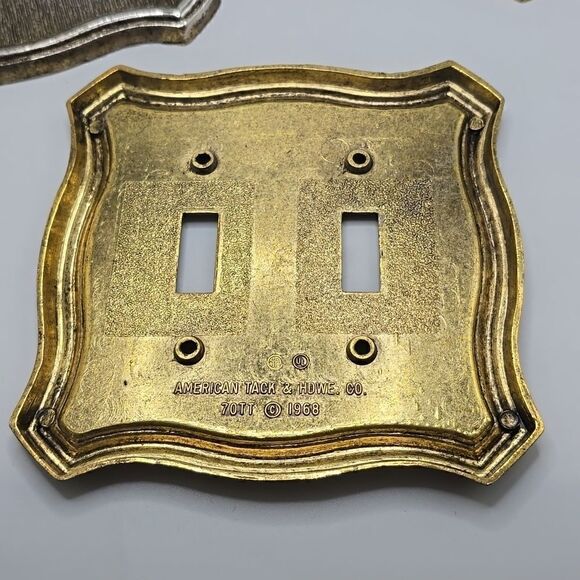 American Tack & Hardware Co. | metal double light switch plates - Picture 2 of 4
